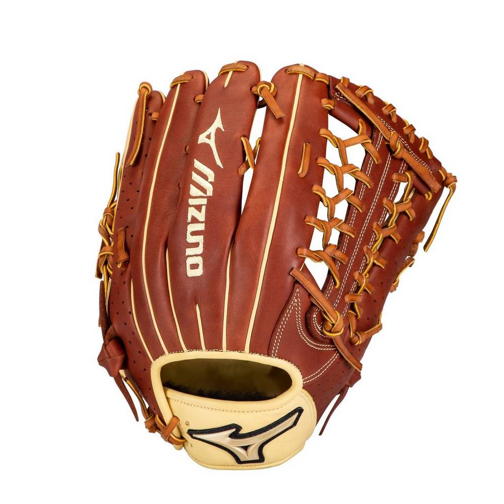 Guanti Mizuno Baseball Prime Elite Outfield 12.75" Donna - Marroni - 81493-UHER